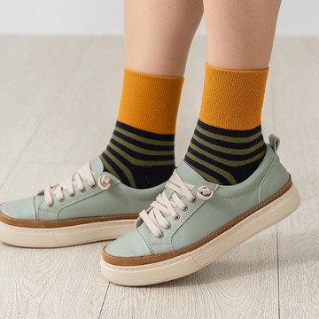 甜甜圈厚底小皮鞋-薄荷巧克力