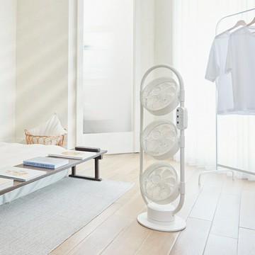 贈隨行冰鎮果汁機【ARTISAN 奧堤森】全方位擺頭 5D全域DC循環扇 舒棉白 LF3002