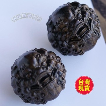 【臺灣出貨】芽莊沉香木質手工木雕貔貅保健球 手把件 隨身把玩件 男女送禮 沉香手珠 木雕 沈香 貔貅 手把件