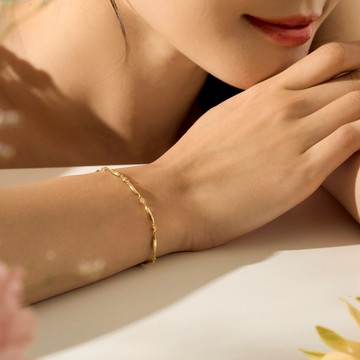 【Isha Jewelry】晨露 簇擁純銀手鍊