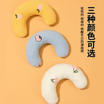 貓咪小枕頭貓用寵物狗狗u型枕頭睡覺墊子狗枕頭毛毯保暖用品