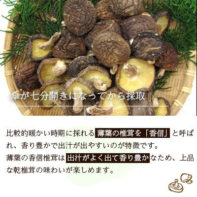 ふるさと納税 美郷町 宮崎産乾椎茸ギフト　天白どんこ・香信　食べ比べセット