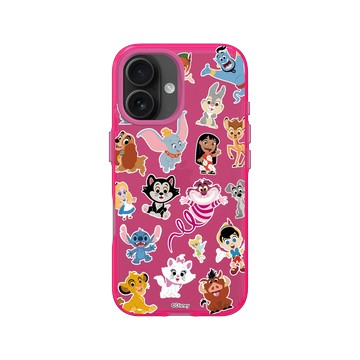 iPhone 16 Clear 粉漾桃 - 迪士尼-經典系列 Disney Classics - 迪士尼經典電影 - 角色集合