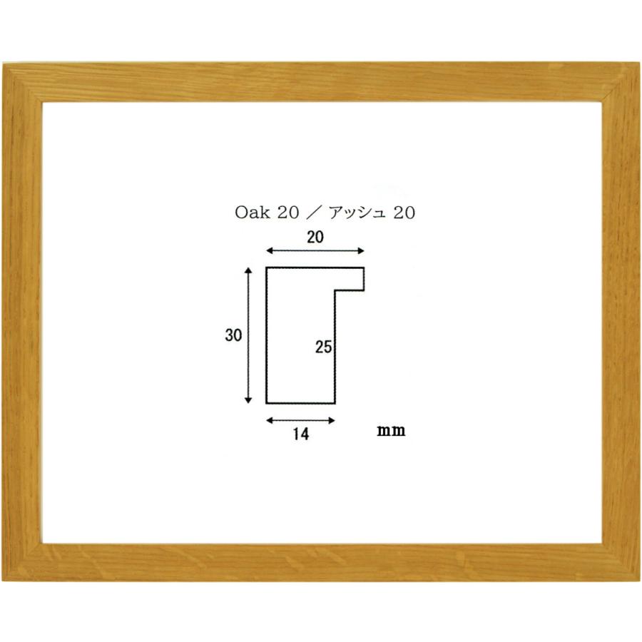 水彩用額縁 木製フレーム D816 アクリル付 F8号-