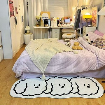 【⚡精選優品】防滑地毯 吸水地毯 廁所地墊 防滑地墊絨毛地毯 北歐仿羊絨 卡通加厚浴室地墊 室內地墊 地毯