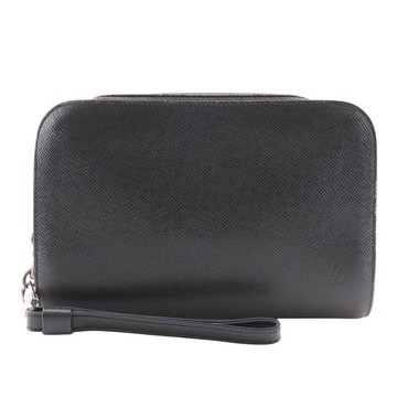 【日本直送】LOUIS VUITTON 路易威登 M30182 Taiga 皮革 By The Way 手拿包 黑色 VI0094 男士【二手】