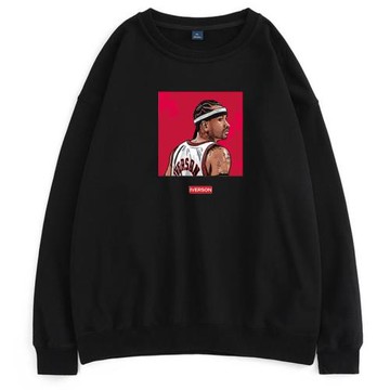 艾佛森衛衣答案AI阿倫艾弗森無帽籃球長袖衣服春秋薄款運動寬松潮