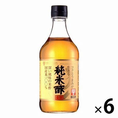 ミツカンミツカン 純米酢 金封 500ml 6本