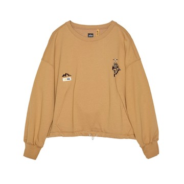 5th STREET｜女裝｜滑雪圖案長袖T恤｜咖啡