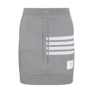 Thom Browne - Grey And White Cotton Skirt