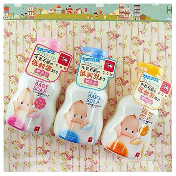 牛乳石鹼 COW~Q比嬰兒泡泡沐浴乳(400ml) 嬰兒皂香／無香／滋潤 款式可選