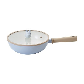 Rody跳跳馬系列陶瓷塗層炒鍋26公分-三色任選(Q導全覆底/不挑爐具，瓦斯爐電磁爐可用)