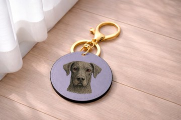 3D紋理 NFC 家庭智能鑰匙圈-狗(GD)(寵物項圈 鑰匙圈) 客製化名片