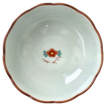 缽 - 日本製 寬13.2cm 高5cm 容量340mL 陶瓷  伊萬里松梅 多色  1個