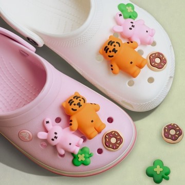 🇰🇷 韓國KKOBA 現貨 Muzik Tiger 小老虎🐯 鞋扣組 鞋扣 洞洞鞋扣 crocs 洞洞鞋 韓國文創