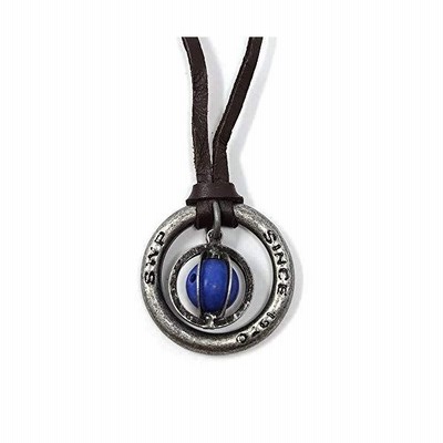 S W P ストーン メンズ ネックレス シンプル リング 天然石 革ひも ロング ネックレス パワーストーン レザー ペンダント タ 通販 Lineポイント最大get Lineショッピング