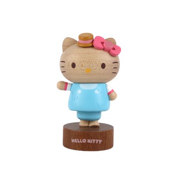 Sanrio 三麗鷗 獨家限定HELLO KITTY  彈簧木質造型公仔擺飾