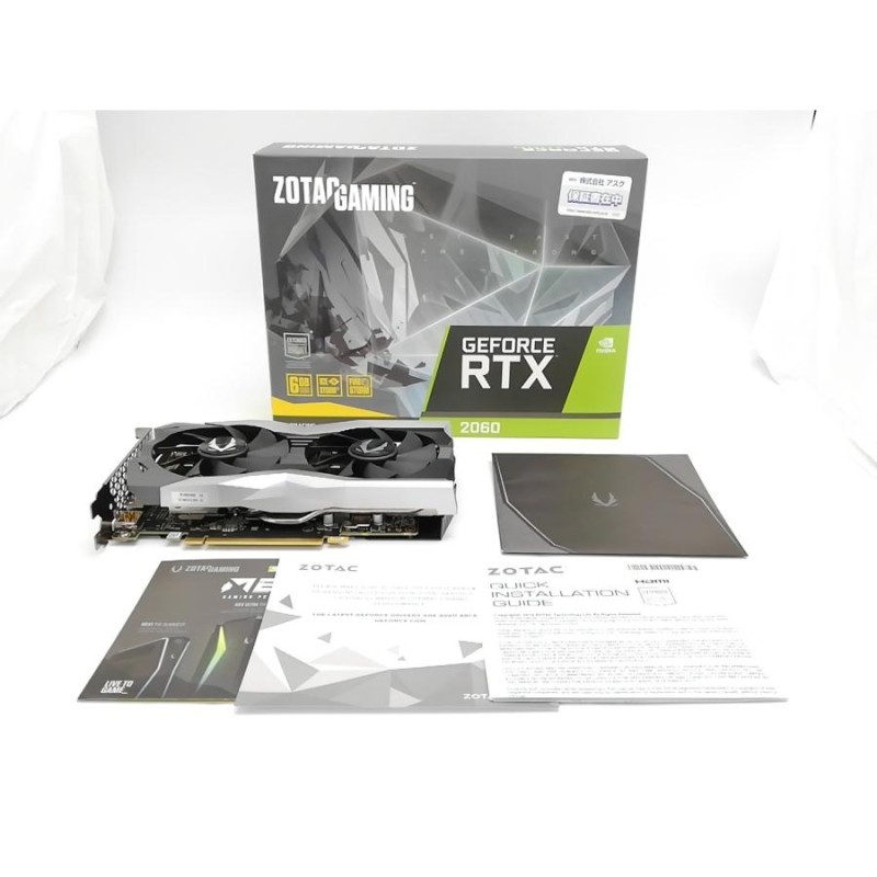 中古】ZOTAC GAMING GeForce RTX 2060 Twin Fan(ZT-T20600F-10M