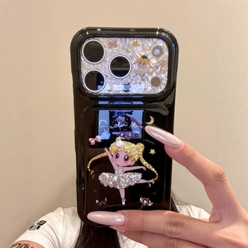 韓風溫柔芭蕾美少女適用iphone18Promax蘋果16手機殼15雙層女款17pro精孔全包14亮面13新品12保護殼