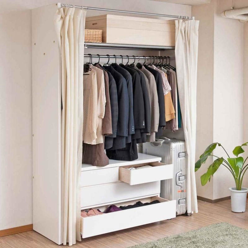 クローゼット収納 タンス 幅99.5cm 3段 奥行40cm キャスター付 日本製 （ クローゼット 押入れ 収納 押入れ収納 完成品 組立不要 すぐ使える 国産 ）