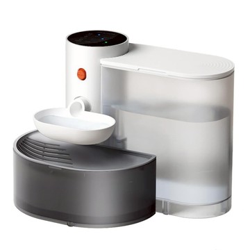 petgravity 智能寵物飲水機 傾倒式飲水機 33 x 23.5 x 25cm  3L  灰色 + 白色 + 透明色  1台