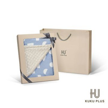 酷咕鴨 KUKU PLUS極簡幾何神奇荳荳安撫毯彌月禮盒(多款任選)