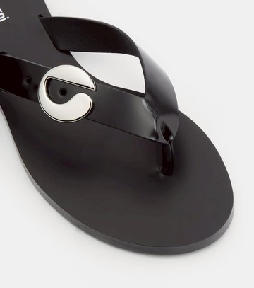 Coperni Logo leather thong sandals