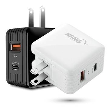 HANG 22W PD+QC3.0雙孔快充頭 C15