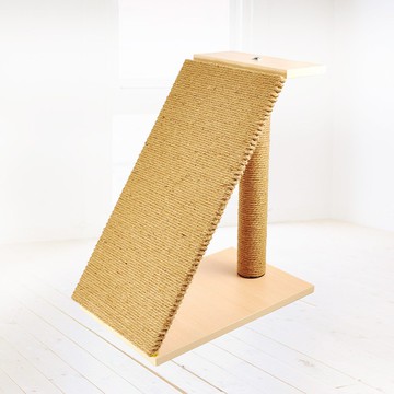 【MOMOCAT】C01b-s手工斜坡貓抓板跳台 - 兩款木色