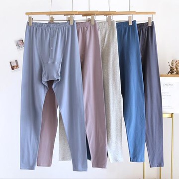 秋褲男士純棉秋冬季單件保暖褲緊身全棉線褲打底內穿襯褲毛褲薄款