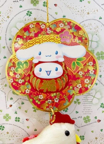 【震撼精品百貨】大耳狗_Cinnamoroll~Sanrio 大耳狗喜拿賀年吊飾/掛飾-多福#93328