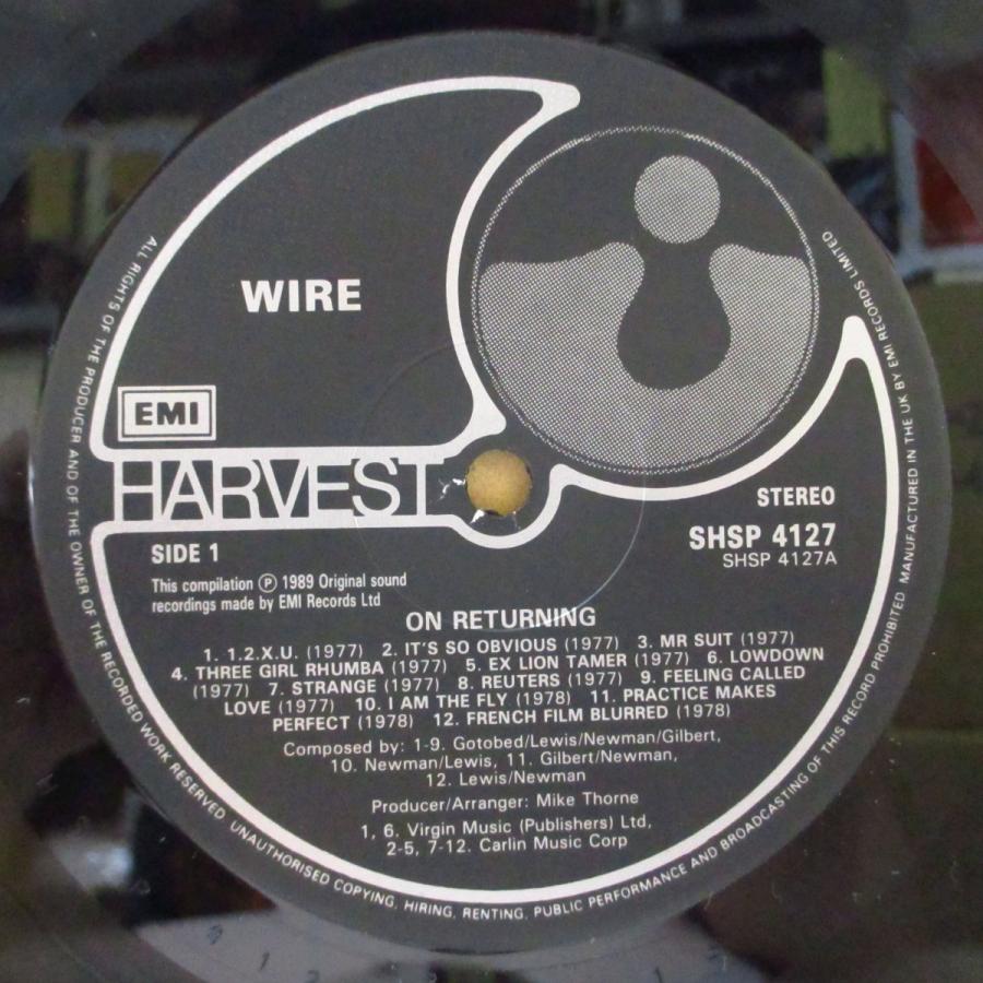 WIRE-On Returning -1977-1979 (UK オリジナル LP インナー)