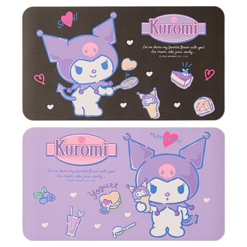 Sanrio 三麗鷗 酷洛米多功能易潔餐塾2件組 KU-PM01  39 x 22 x 0.2cm  1套  藍莓