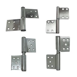 不銹鋼 旗型 後鈕 木門用 回歸 軸承 直線鉸鍊 活頁 丁雙 鉸鍊 折角後鈕 櫃門後鈕 平培  (附螺絲包) ※單片販售