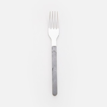 大理石紋不鏽鋼餐具-水墨灰-點心叉