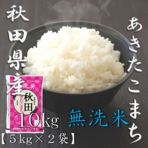 米 お米 令和5年産 無洗米 秋田県 あきたこまち 5kg×2袋 合計 10kg