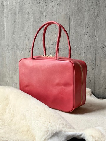 盒包袋 珊瑚粉 I 義大利植鞣革 手提包 旅行包 行李包袋 公事包