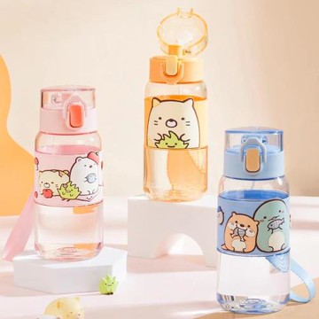 【優貝選】三麗鷗 俏皮角落小夥伴 便攜直飲式運動水壺 (平輸品)