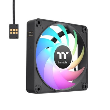 thermaltake 曜越 CT120 EX ARGB 正轉 磁吸快接散熱器 釋放RGB燈效 精細工藝 簡化線材設計  CL-F181-PL12SW-A  黑色  1組