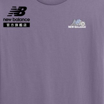 【New Balance】NBBOY戶外咖短T_男性_紫色_MT61Z8V9AA5