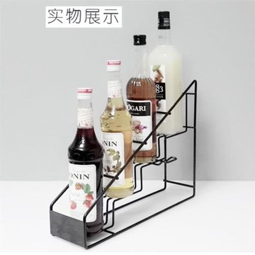 CURTA糖漿架果露瓶架咖啡店吧臺糖漿果露陳列展示架瓶架鐵架子