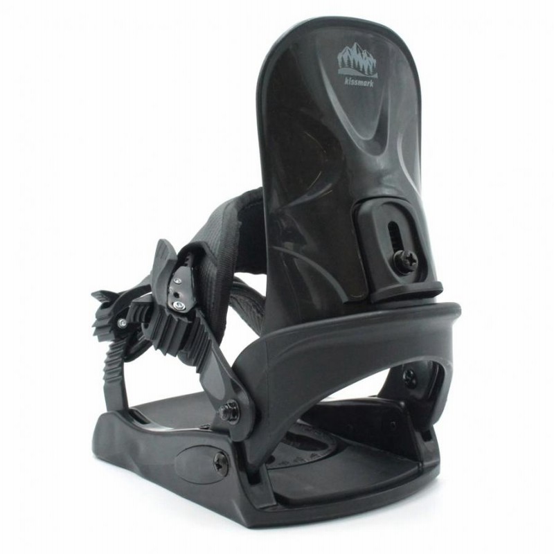 kissmark UNLIMIT スノーボードビンディング ブラック kissmark キスマーク KM CAUSE 23-24年モデル スノーボード ストラップ