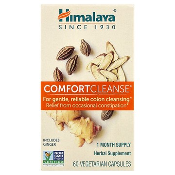 Himalaya, Comfort Cleanse，60 粒素食膠囊