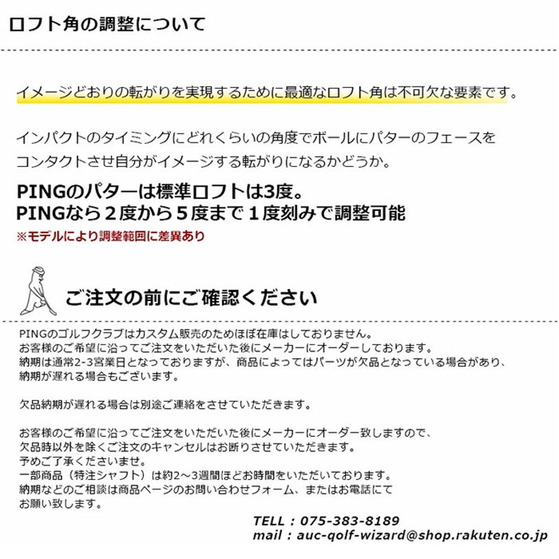 左右選択可)PING ピン 2023 パター ANSER 2D アンサー ツー ディー