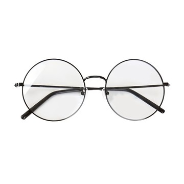 TheBrille 大圓框眼鏡框  黑色  55mm