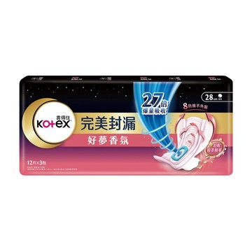 [家速配]靠得住好夢香氛夜用棉28cm 12片
