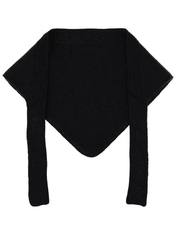 jacquemus grosgrain logo shawl