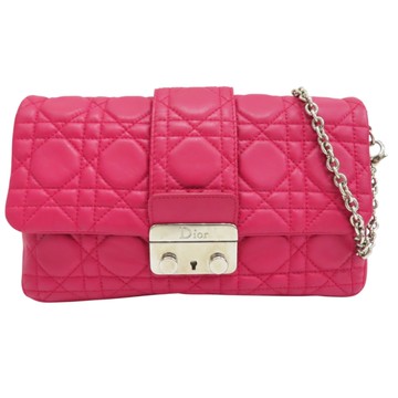 Dior 迪奧 桃紅色 羊皮 肩背包 【二手名牌BRAND OFF】