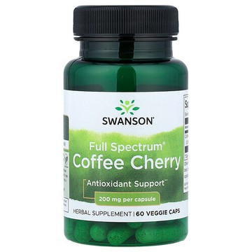 Swanson Vitamins, 多面®，咖啡果，200 毫克，60 粒素食膠囊