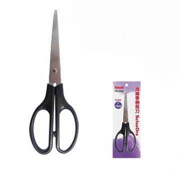 【Tomato】高級事務用 FR-178A 剪刀 黑 12支 /盒 33131